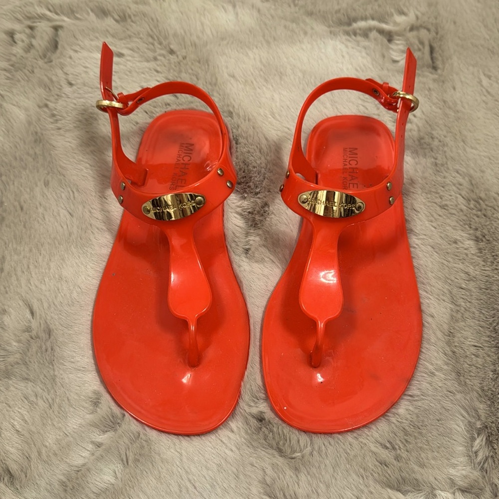 MK jelly sandals